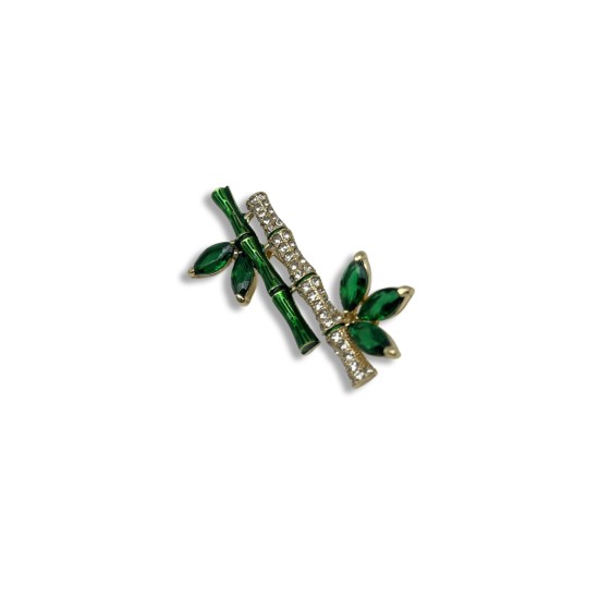 Peace bamboo brooch