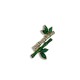 Peace bamboo brooch