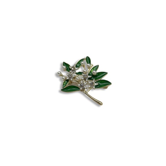 Gardenia brooch