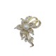 Petal pearl brooch