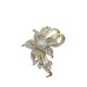 Petal pearl brooch