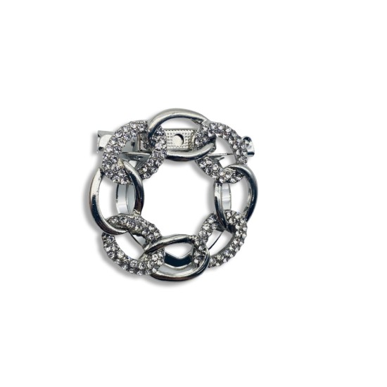 Knot buckle ring brooch