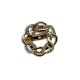 Knot buckle ring brooch