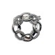 Knot buckle ring brooch