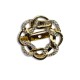 Knot buckle ring brooch