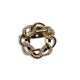 Knot buckle ring brooch